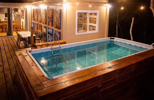 Akumal Cabin | Perfect Party Jungle Getaway with AC and Private Pool.