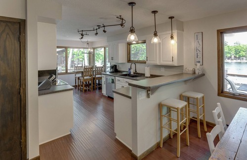 Crosslake House | Perfect Location On Protected Channel, Swimming, Fishing From Dock, Amazing View