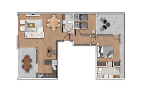 Villa Crespo Apartment | Perfecto Familias: Terraza Privada y Parrilla