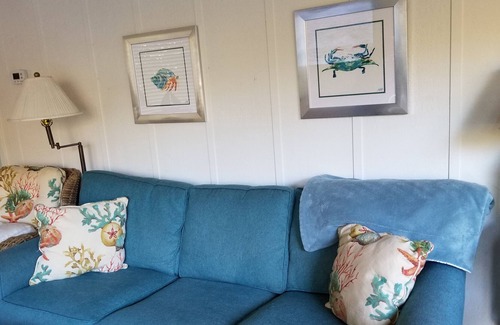 Night Heron Villa | Pet Friendly With Walk to Beach! Private, Quiet Retreat! Access to Pool