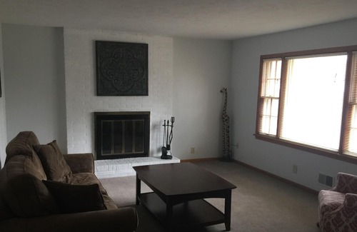 La Grange House | Pin Oak Guest House on quiet wooded lot with Swimming Pool