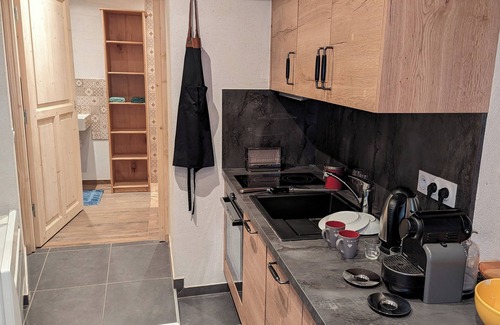 Puy-Saint-Pierre Apartment | PISTE edge. private SAUNA. station du SOLEIL. vault. March PROMO.