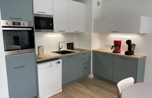 Saint-Cast-le-Guildo Apartment | Pleasant T2 apartment on the ground floor of a quiet residence, 400m from the main beach of St Cast, 1.