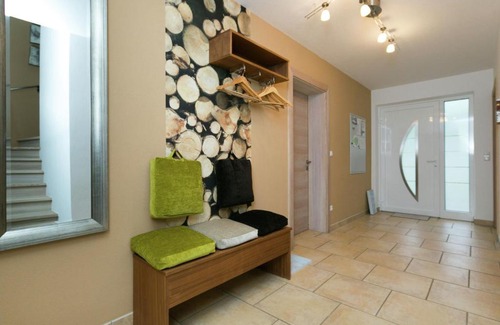 Itter House | Plushy Holiday Home in Itter with Sauna Terrace Garden