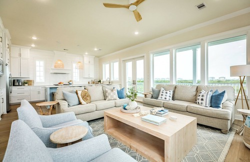 Red Fish Cove House | Pointe West BRAND-NEW luxury custom home, 5 BR/4 BA amazing view of West Bay!