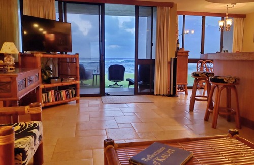 Poipu Condo | Poipu Oceanfront Dream Getaway at Kuhio Shores! 30 feet from the waters edge!