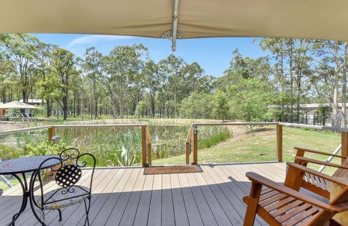 Pokolbin House | Pokolbin Glamping. Sleeps 6 across 3 eco-friendly glamping Tents
