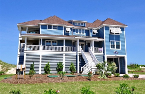 Whalehead Beach House | Pop Of Heaven J10907 - Oceanfront Private Pool w Direct Beach Access - Theater!