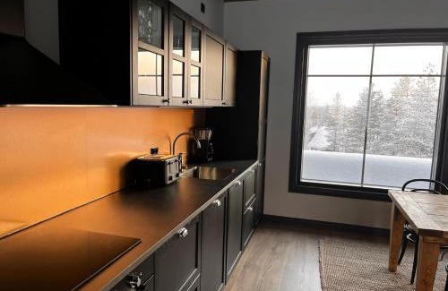Pyhatunturi Ski Chalet | Porthos Ski-in Lodge with private hot tub and sauna in Lapland