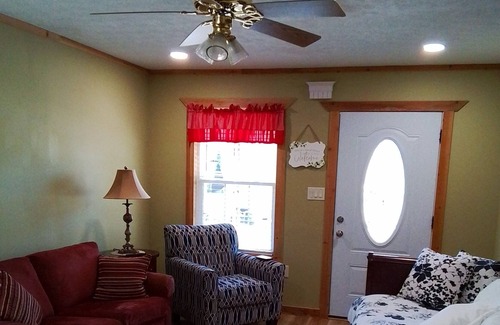 Grove Cabin | Prairie Springs cabin, quiet country setting, but close to everything!