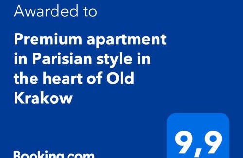 Piasek Połnoc Apartment | Premium apartment in Parisian style in the heart of Old Krakow