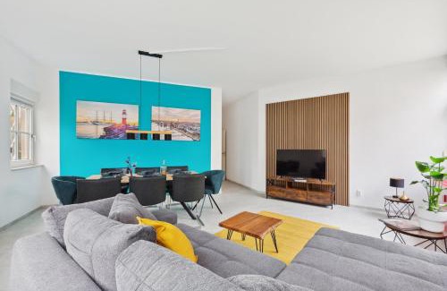 Markranstaedt Apartment | Premium Apartment mit 3 Schlafzimmern, gemütlichen Wohnbereich, mit 2 WCs