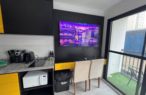 Sao Paulo Apartment | Premium Studio 5 minutes from Allianz Parque in Perdizesx