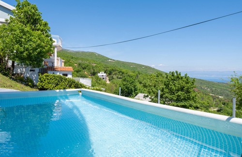 Zagorje House | Pretty villa with above ground pool, magnificent sea views