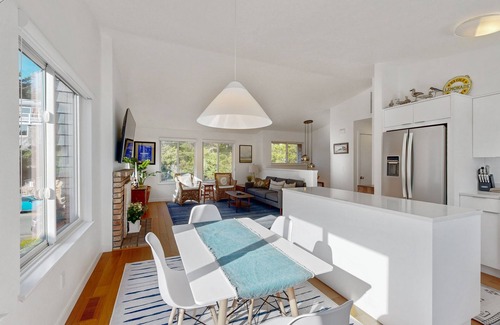 Manzanita House | Pristine Coastal Home Steps from the beach with large deck, EVC and AC