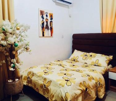 Abuja Apartment | Private 1 Bedroom Studio in Abuja with Pool, Balcony, Garden