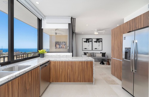 El Tezal Condo | Private and heated pool with arch view new condo!n