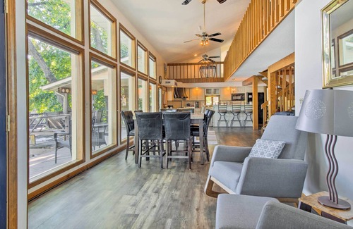 Sunrise Beach House | Private Fire Pit & Dock: Lakefront Missouri Home