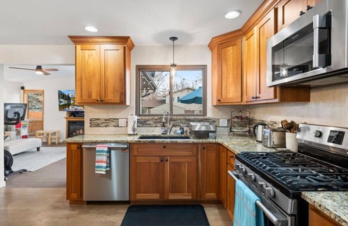 Arvada Apartment | Private Heated Pool~Lakefront~Kitchenette~Sleeps 12~Peloton Bike!