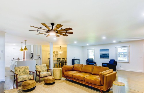 Isle of Palms House | Private home near marina with fenced yard, covered deck, firepit & grill