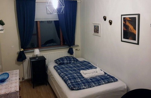 Suðavik House | Private house, private garden, beautiful village. Great mountain- and fjord view