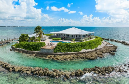 Tingler Island House | Private Island Getaway: Luxury Villa, Pool, Dock, Ocean Views in FL Keys