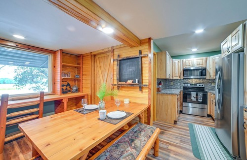 Clay Cabin | Private Lake & Dock: Log Cabin, 2 Mi to Clay!