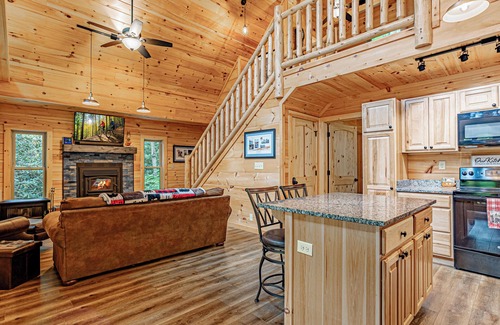 Hendersonville Cabin | Private newer log cabin near Hendersonville and the Dupont State Forest