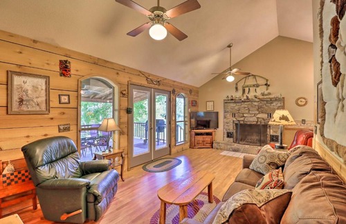 Boswell House | Private Riverfront Cabin with Ozark Mountain View!