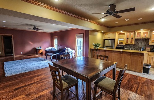 Bentonville House | Private space in Bentonville with a forest view!