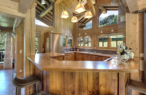 Les Houches Ski Chalet | Private stunning chalet with incredible views, sunken jacuzzi & spa