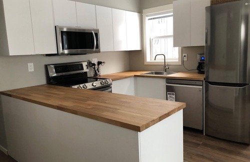 Silver Star Mountain Apartment | Private suite with semi-private hot tub, and BBQ - pet friendly too!