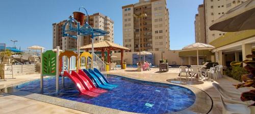 J Jeriquara Apartment | Prive das Thermas I Caldas Novas - ACHEI FERIAS - com roupa de cama