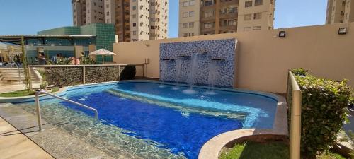 J Jeriquara Apartment | Prive das Thermas I Caldas Novas - ACHEI FERIAS - com roupa de cama