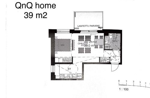 Pasila Apartment | QnQ home -Pasila