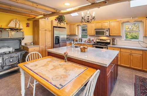 Castleton House | Quiet Large Country Home in The Woods Near SKI AREAS With Pond, Stream, Hiking