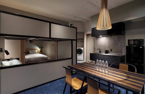 Shinjuku Hotel | Quiet Stacked Bed Room at Affordable Hotel WiFi AC Gym laundromat Shinjuku