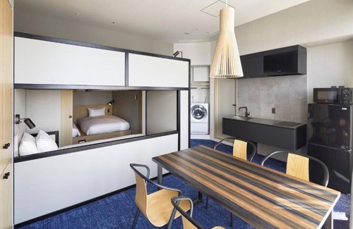 Shinjuku Hotel | Quiet Stacked Bed Room at Affordable Hotel WiFi AC Gym laundromat Shinjuku