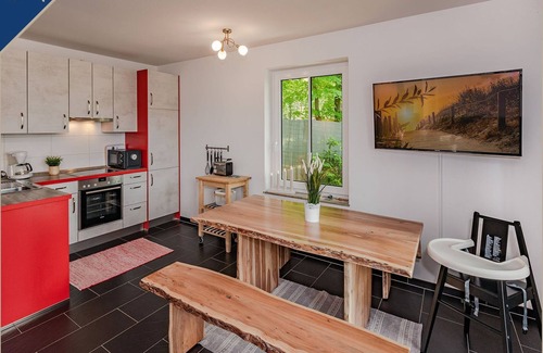 Korswandt House | Quietly located semi-detached house with sauna and terrace with beach chair - forest settlement