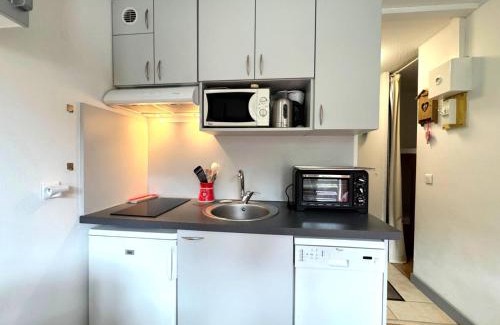 Les Menuires Apartment | Résidence Sarvan - Studio pour 2 cuisine équipée et proche des pistes idéal couple MAE-6054