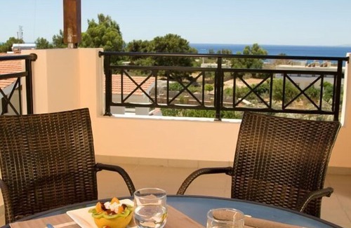 Pefkos Villa | R 335 Executive Villa 2 bedrooms, Shared Swimming Pool Heated and Sea Views