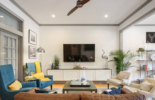 Beach Institute House | Radiant Duplex | Private Heated Pool
