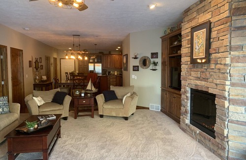 Arnolds Park Condo | RARE Bridges Bay POOLSIDE condo with LAKE VIEW! - Sleeps 8