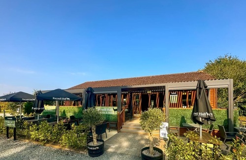 Raywell Ski Chalet | Recently upgraded with Gazebo over hot tub and side bar with stools.