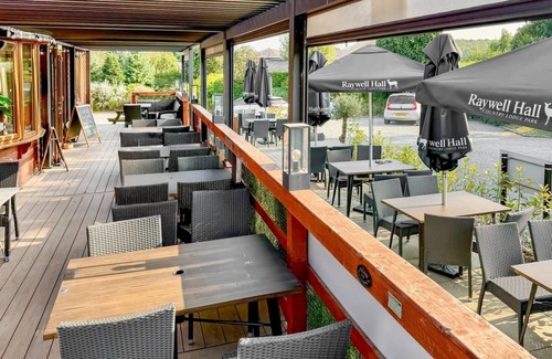 Raywell Ski Chalet | Recently upgraded with Gazebo over hot tub and side bar with stools.