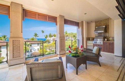 Wailea Villa | REDECORATED! NEW OFFERING SUMMER 2025 - THE PALM COAST F202 OCEAN VIEW GRAND LUXE VILLA SLEEPS 8!