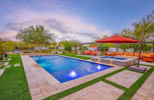 Desert View Village House | Relax at Desert Oasis in Scottsdale - Heated Pool, Spa, Fun Game Room, & More!
