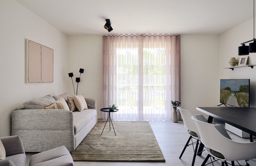Zirchow Apartment | Relax at Pine Hill Resort: New, modern apartment B 6 with a view of the lagoon