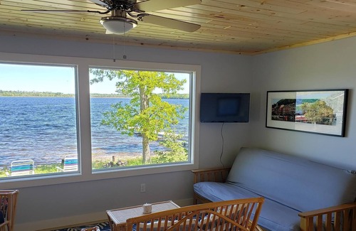 Bemidji Cabin | Remodeled Beachfront Cabin on Wolf Lake w/ dock & firepit!