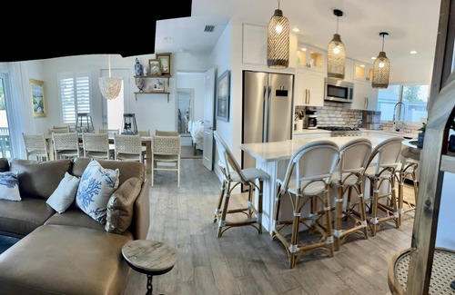 New Smyrna Beach House | Renovated, direct oceanfront 5BR/6BA private pool home sleeps 16.